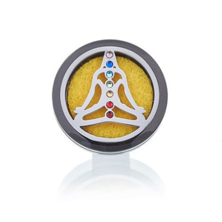 Kit diffuseur de voiture - Chakra Yoga en étain - 30 mm