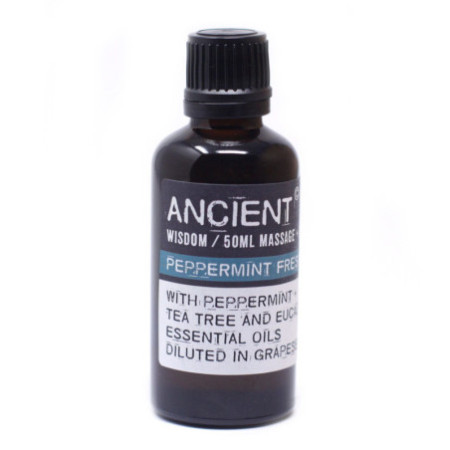 Huile de massage fraîche à la menthe poivrée - 50 ml