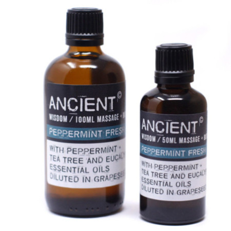 Huile de massage fraîche à la menthe poivrée - 50 ml