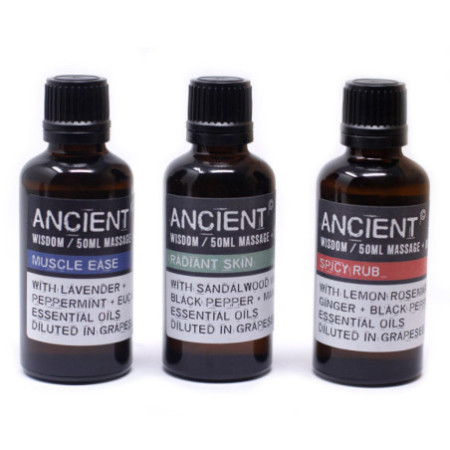 Huile de massage fraîche à la menthe poivrée - 50 ml