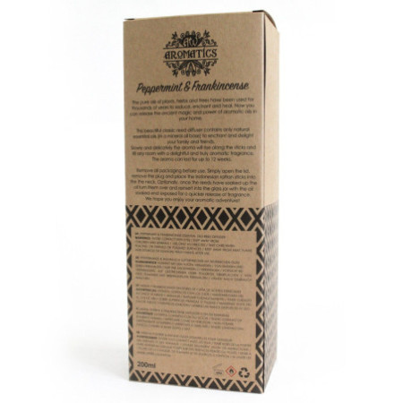 Diffuseur d'huiles essentielles de menthe poivrée et d'encens 200 ml