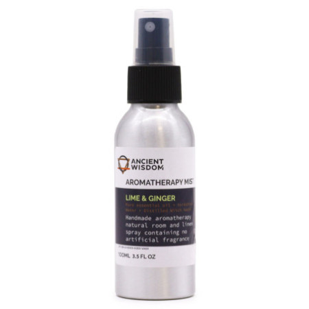 Brume d'huiles essentielles 100 ml - Citron vert et gingembre