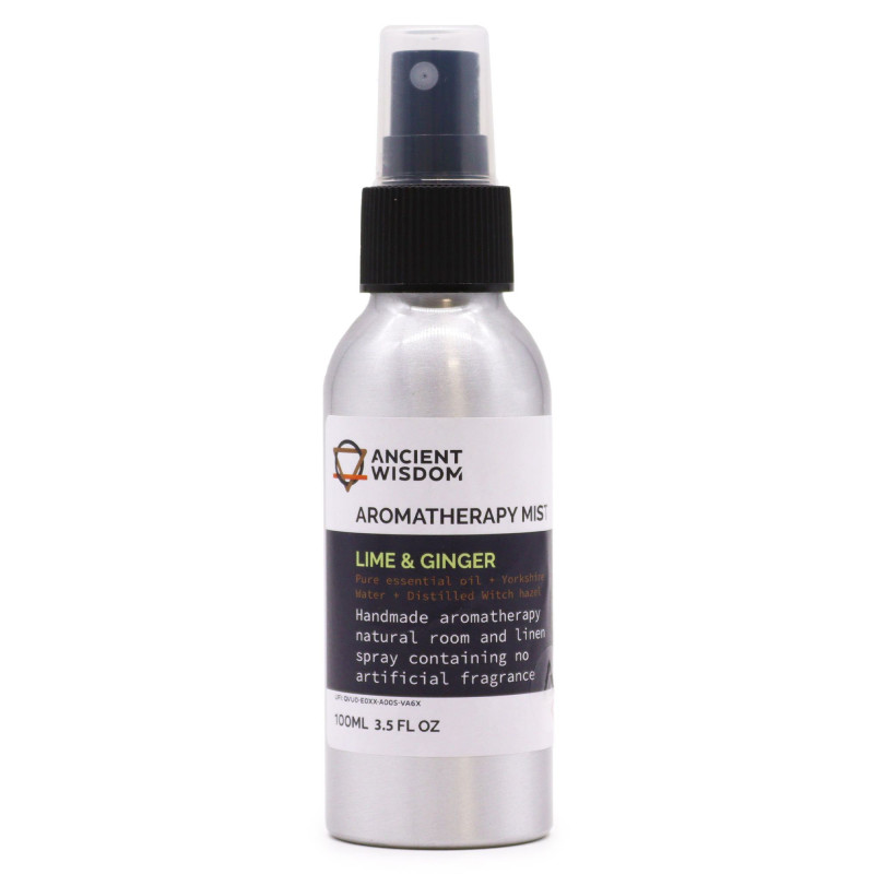 Brume d'huiles essentielles 100 ml - Citron vert et gingembre