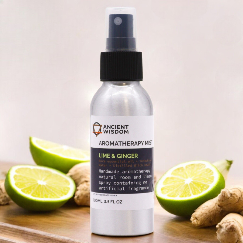 Brume d'huiles essentielles 100 ml - Citron vert et gingembre