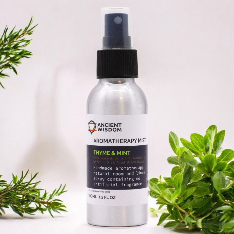 Brume d'huiles essentielles 100 ml - Thym et menthe