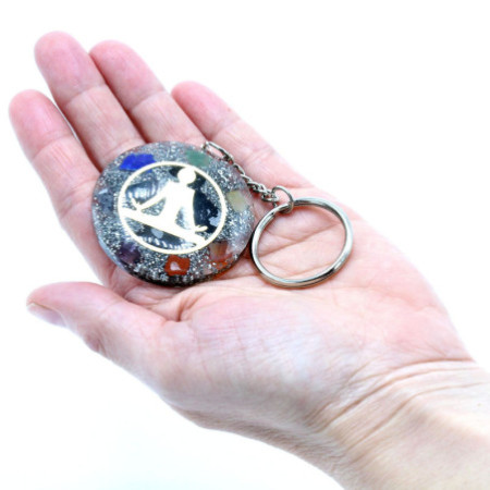 Porte-clés Orgonite Power - Bouddha Sept Chakras