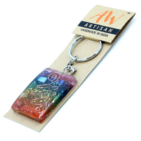 Porte-clés Orgonite Power - Home Protect Cuivre et Chakra