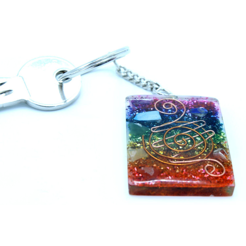 Porte-clés Orgonite Power - Home Protect Cuivre et Chakra