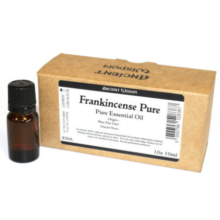 10 x 10 ml d'huile essentielle d'encens (pure) sans étiquette