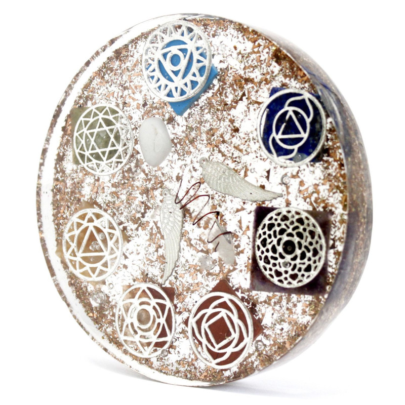 Packs d'alimentation de bureau en orgonite - Chakra de l'ange - Grand