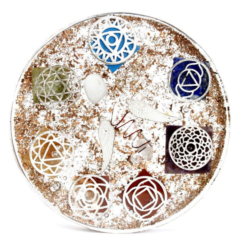 Packs d'alimentation de bureau en orgonite - Chakra de l'ange - Grand