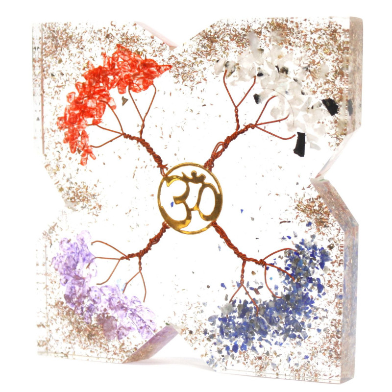 Packs d'alimentation de bureau Orgonite - Attracteur de cuivre pour 4 arbres - Grand