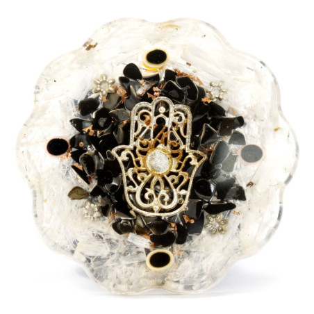 Packs d'alimentation de bureau en orgonite - Hamsa avec sellonite - Moyen