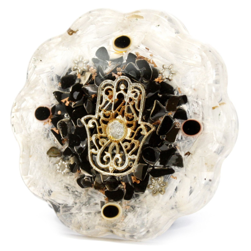 Packs d'alimentation de bureau en orgonite - Hamsa avec sellonite - Moyen