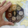 Packs d'alimentation de bureau en orgonite - Hamsa avec sellonite - Moyen