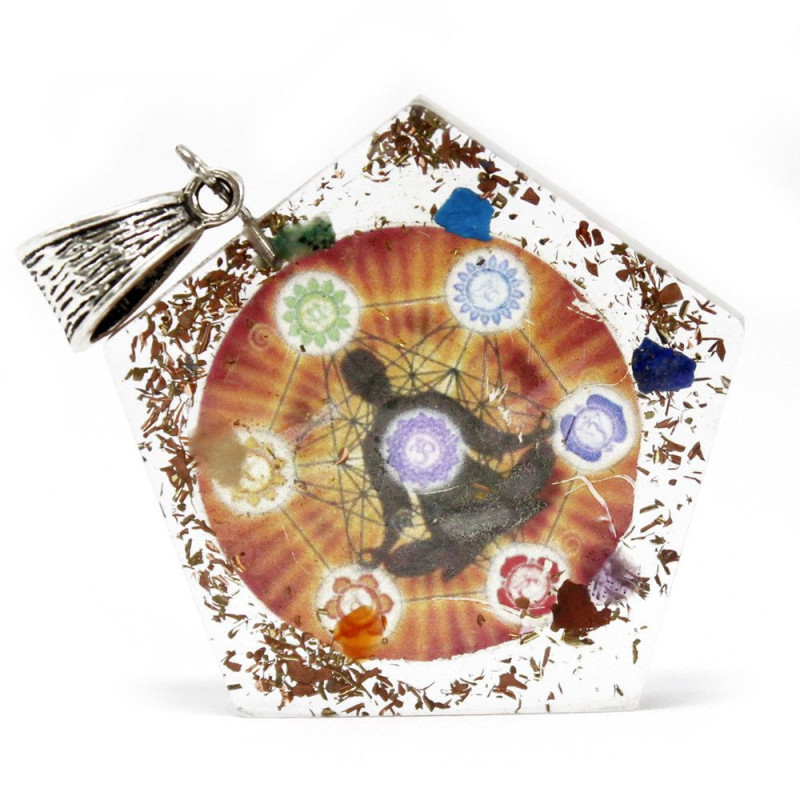 Pendentif Orgonite Power - Chakra Octogone
