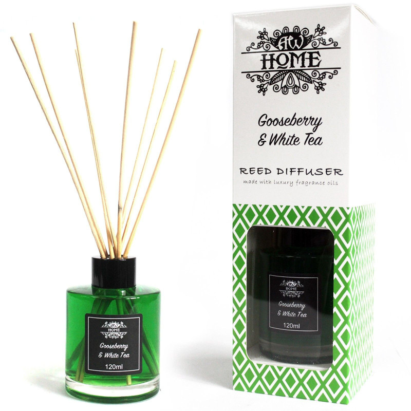 Diffuseur de roseaux 120 ml - Groseille à maquereau et thé blanc