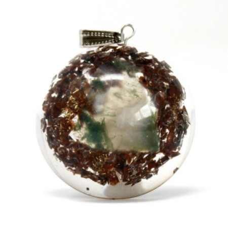 Pendentif Orgonite Power - Bloc d'alimentation en dôme