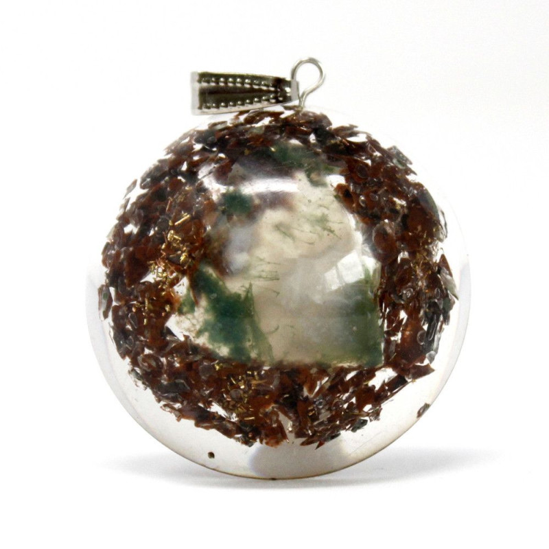 Pendentif Orgonite Power - Bloc d'alimentation en dôme