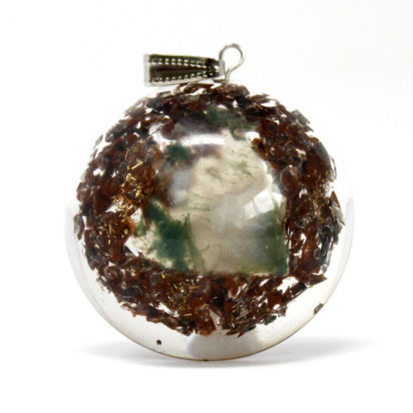 Pendentif Orgonite Power - Bloc d'alimentation en dôme