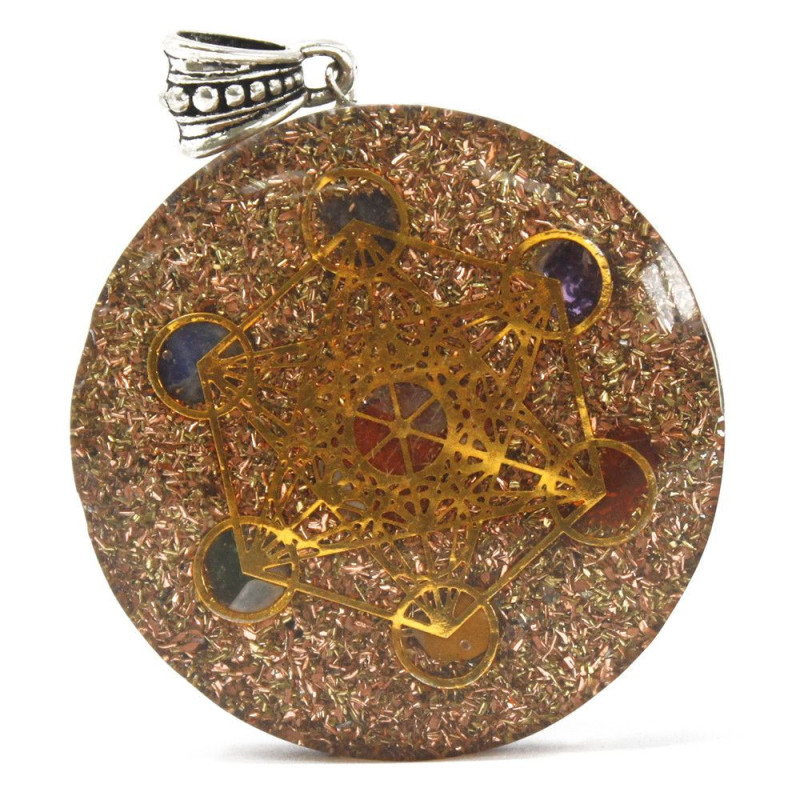 Pendentif Orgonite Power - Multi Power Chakra - Lrg