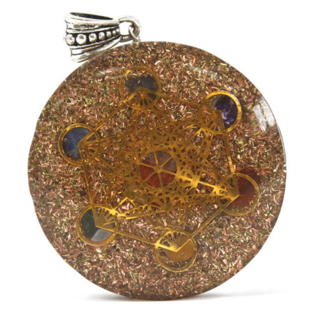 Pendentif Orgonite Power - Multi Power Chakra - Lrg