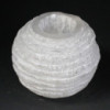 Bougeoir boule de neige en sélénite - 8 cm