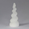 Tour en corne de licorne spirale en sélénite - 10 cm