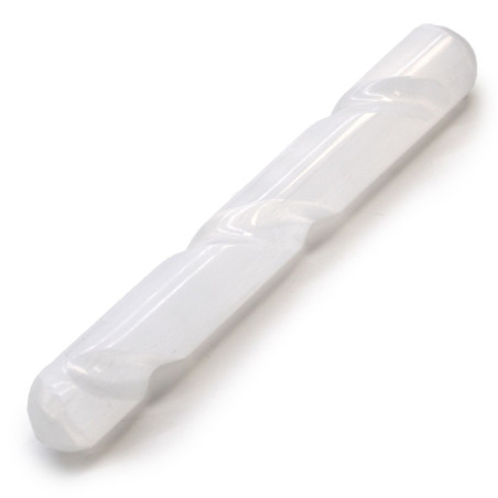 Baguette spirale en sélénite - 16 cm (arrondie aux deux extrémités)