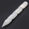 Baguettes spirales en sélénite - 16 cm (extrémités pointe un)