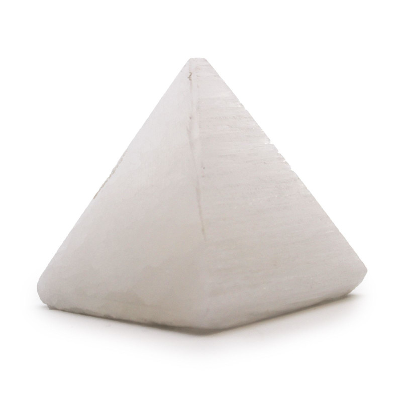 Pyramide de sélénite - 5 cm