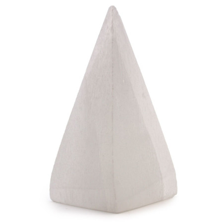 Pyramide de sélénite - 10 cm