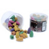 Pot de cônes d'encens à reflux assortis (environ 45)