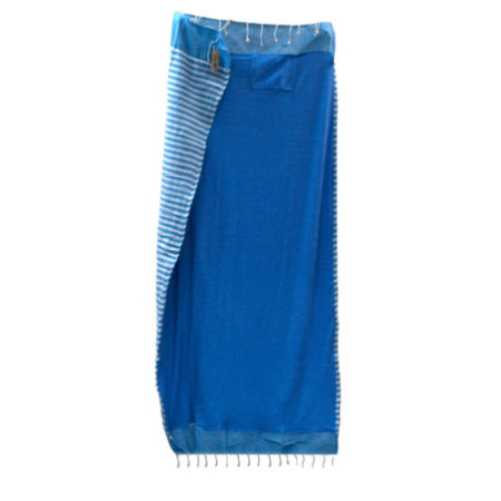 Serviette Pario en coton - 100x180 cm - Bleu ciel