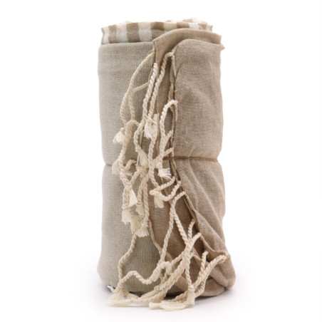 Serviette Pario en coton - 100x180 cm - Sable chaud