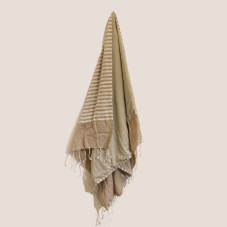 Serviette Pario en coton - 100x180 cm - Sable chaud