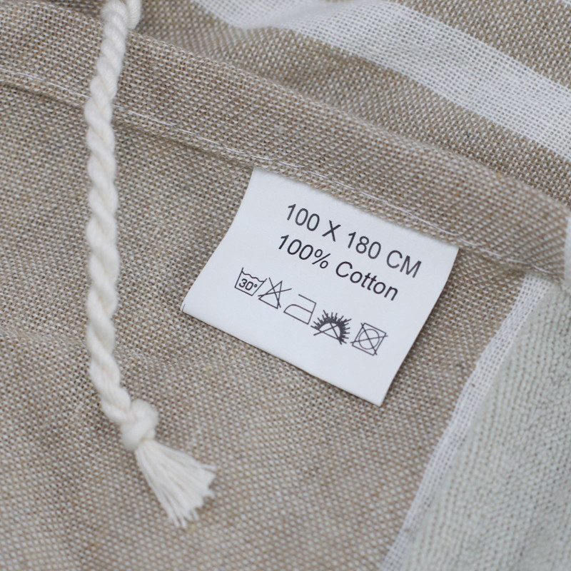 Serviette Pario en coton - 100x180 cm - Sable chaud