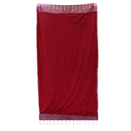 Serviette Pario en coton - 100x180 cm - Rose vif