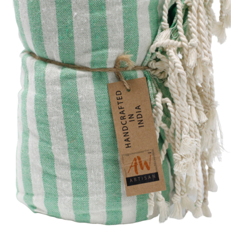 Serviette Pario en coton - 100x180 cm - Picnick Green