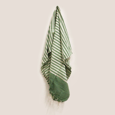 Plaid Pario en coton - 100x180 cm - Picnick Green
