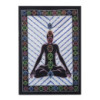 Décoration murale en coton brossé à la main - Bouddha Chakra