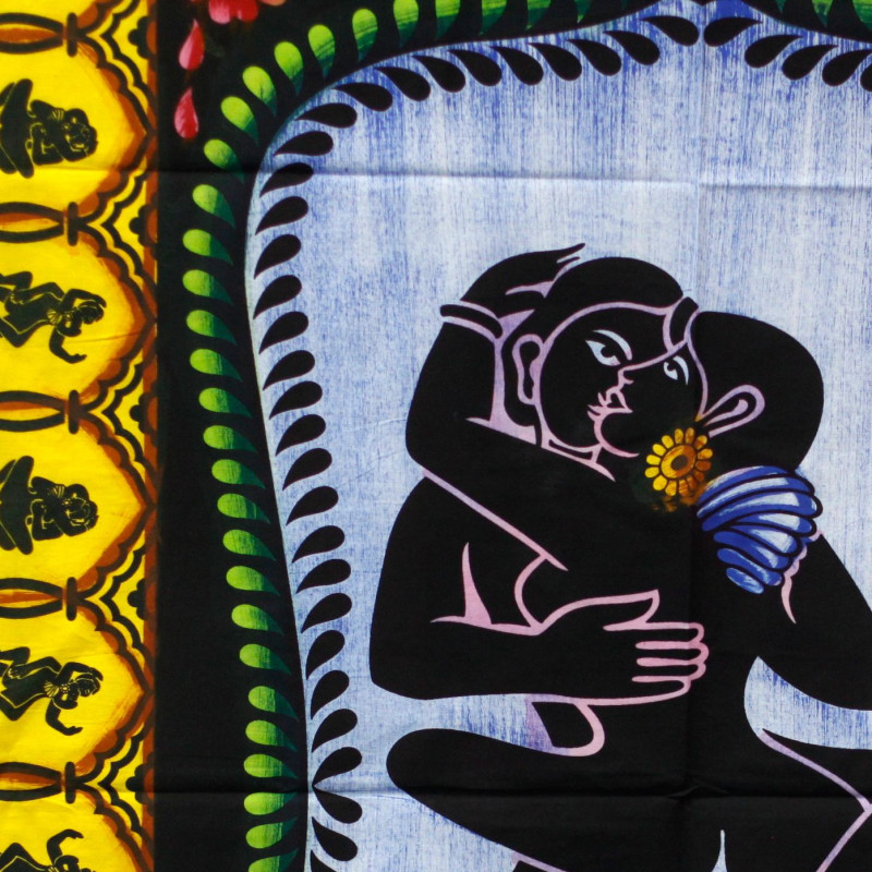 Décoration murale en coton brossé à la main - Kamasutra