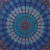 Couvre-lit double en coton + tenture murale - Mandala classique 230 cm x 200 cm