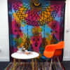 Couvre-lit double en coton + tenture murale - Dreamchatcher 230 cm x 200 cm