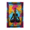 Couvre-lit double en coton + tenture murale - Bouddha Chakra 230 cm x 200 cm