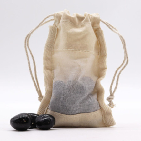 Petite pochette en coton avec fenêtre - 10 x 15 cm