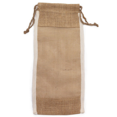 Pochette en jute lavée longue - 35x15cm