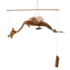 Mobile Dragon Noix de Coco Naturelle 37cm