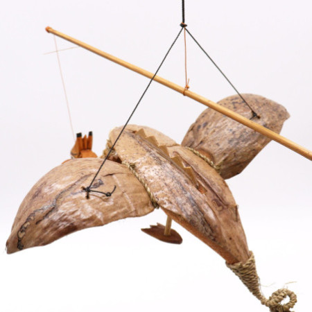 Mobile Dragon Noix de Coco Naturelle 37cm