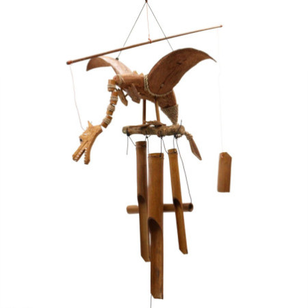 Carillons éoliens en forme de dragon de noix de coco